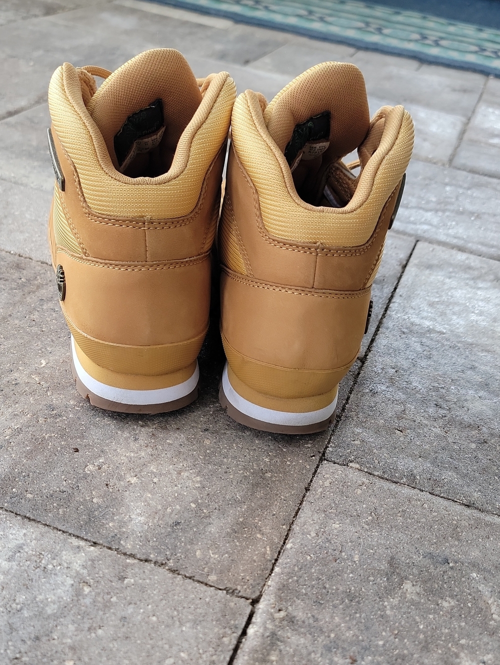 Timberland Tan/Nubuck Work-Style Euro Hiker Boots M Sz 9 - Picture 3 of 11